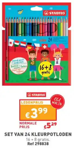 Trafic SET VAN 24 KLEURPOTLODEN aanbieding