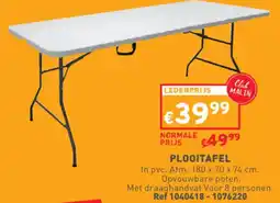 Trafic PLOOITAFEL 180 x 70 x 74 cm. aanbieding
