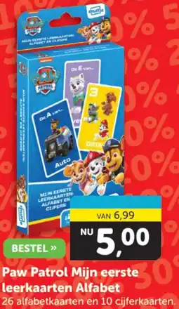 Boekenvoordeel Paw Patrol Mijn eerste leerkaarten Alfabet aanbieding