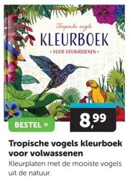 Tropische vogels kleurboek voor volwassenen