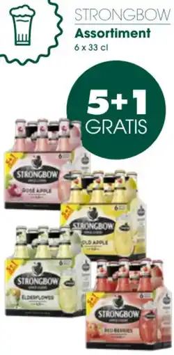 Prik en Tik STRONGBOW Assortiment 6 x 33 cl aanbieding