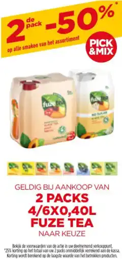 Prik en Tik FUZE TEA aanbieding