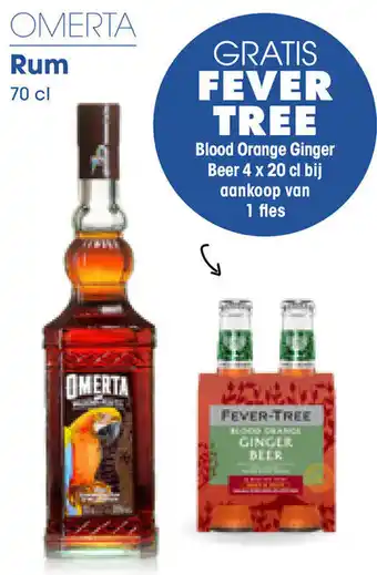 Prik en Tik OMERTA Rum 70 cl aanbieding