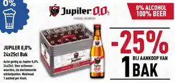 Prik en Tik JUPILER 0,0% 24x25cl aanbieding