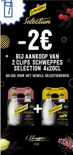 Prik en Tik Schweppes Selection aanbieding