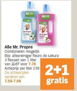 Albert Heijn Alle Mr. Propre aanbieding