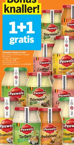 Albert Heijn Pauwels sauzen in pot aanbieding