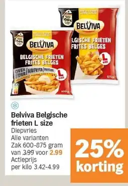 Albert Heijn Belviva Belgische frieten L size aanbieding