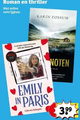 Kruidvat Roman en thriller aanbieding