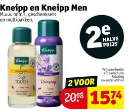 Kruidvat Kneipp en Kneipp Men aanbieding