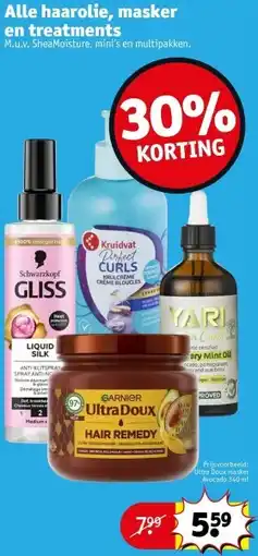 Kruidvat Alle haarolie, masker en treatments aanbieding