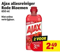 Kruidvat Ajax allesreiniger Rode Bloemen aanbieding