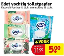Kruidvat Edet vochtig toiletpapier aanbieding