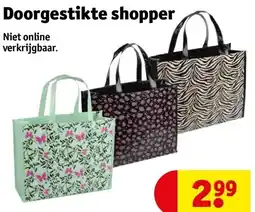 Kruidvat Doorgestikte shopper aanbieding