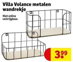 Kruidvat Villa Volance metalen wandrekje aanbieding