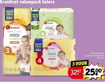 Kruidvat Kruidvat valuepack luiers aanbieding