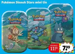 Kruidvat Pokémon Sinnoh Stars mini tin aanbieding