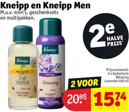 Kruidvat Kneipp en Kneipp Men aanbieding