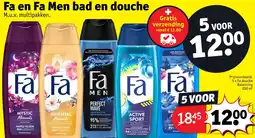 Kruidvat Fa en Fa Men bad en douche aanbieding