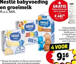 Kruidvat Nestlé babyvoeding en groeimelk aanbieding