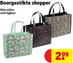 Kruidvat Doorgestikte shopper aanbieding