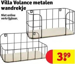 Kruidvat Villa Volance metalen wandrekje aanbieding