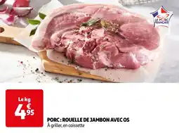 Auchan PORC: ROUELLE DE JAMBON AVEC OS aanbieding