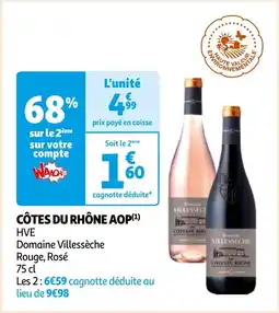 Auchan CÔTES DU RHÔNE AOP 7 cl aanbieding