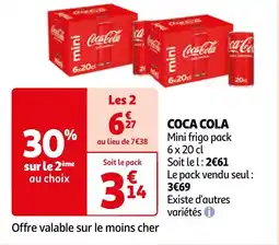 Auchan COCA COLA 6 x 20 cl aanbieding