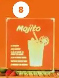 Auchan PLAQUE NÉON SPRITZ OU MOJITO 30x4x34cm aanbieding