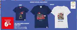 Auchan TEE-SHIRT BÉBÉ OU ENFANT PARIS 2024 aanbieding