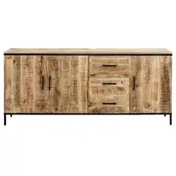Leen Bakker Dressoir Trevor - bruin - 80x185x40 cm aanbieding