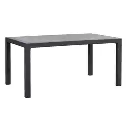 Leen Bakker Keter tafel Melody - grijs - 160x94,5x74,5 cm aanbieding