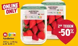Delhaize Aardbeien 400g aanbieding