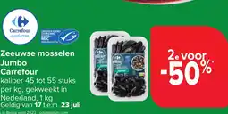 Carrefour Zeeuwse mosselen Jumbo aanbieding