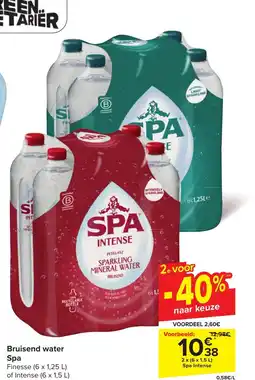 Carrefour Spa bruisend Water aanbieding