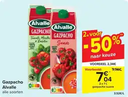Carrefour Alvalle Gazpacho 2 x 1L aanbieding