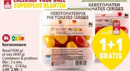 Delhaize Kerstomaten rood 500g of mix 400g aanbieding