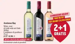 Delhaize Arniston Bay Witte, rosé- of rode wijn 75cl aanbieding