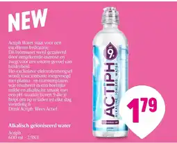 Delhaize Actiph Alkalisch geïoniseerd water 600ml aanbieding