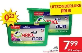 Intermarché Ariel waspods color of original aanbieding