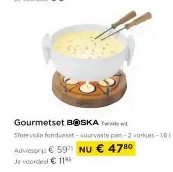 Molecule Gourmetset Boska Twinkle Wit aanbieding