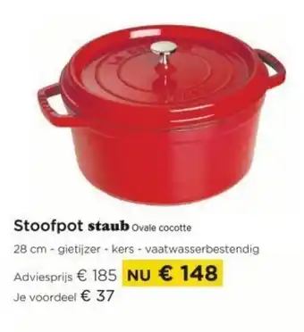 Stoofpot Staub Ovale Cocotte