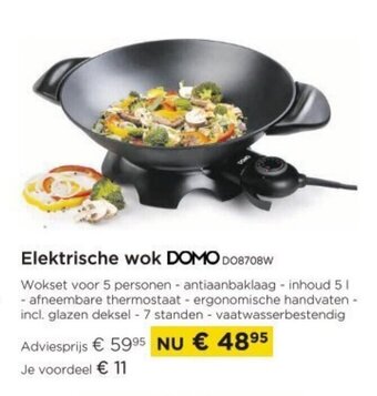 Elektrische Wok Domo DO8708W