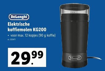Lidl DeLonghi Elektrische koffiemolen KG200 aanbieding