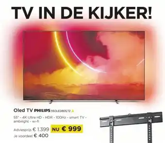 Molecule Oled TV Philips 550LED805/12 aanbieding