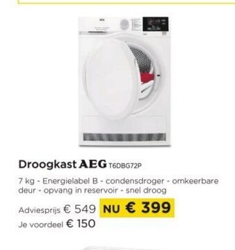 Molecule Droogkast AEG T6DBG72P aanbieding
