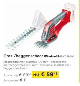 Gras-/Heggenschaar GE-CG 18/100