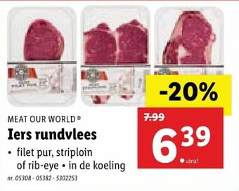 Lidl Meat Our World Iers rundvlees aanbieding