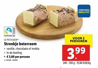 Lidl Le Patissier Stronkje boterroom aanbieding